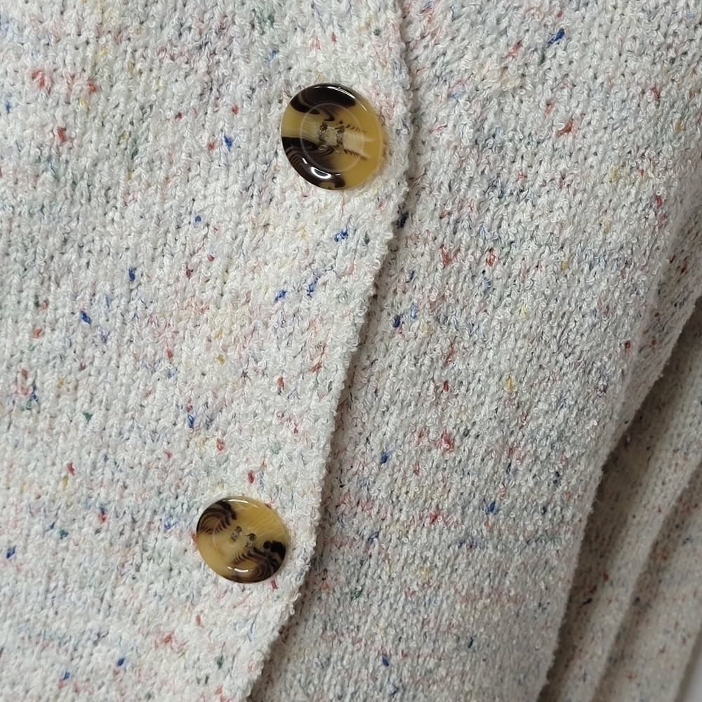 Lulu's Three Button Multi Colored Marled Knit Car… - image 5